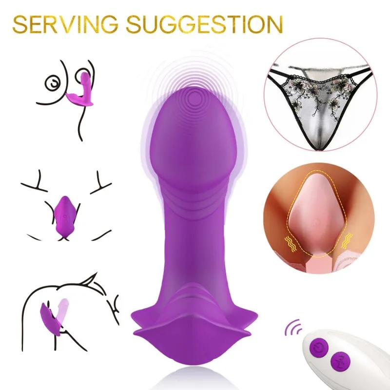 Armony - Insertbar Visselpipsvibrator med Fjärrkontroll - Lila