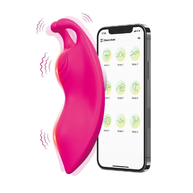 Armony Honeybee Wearable Panty Vibrator with G-Spot Stimulation in Fuchsia – Free App Controlled