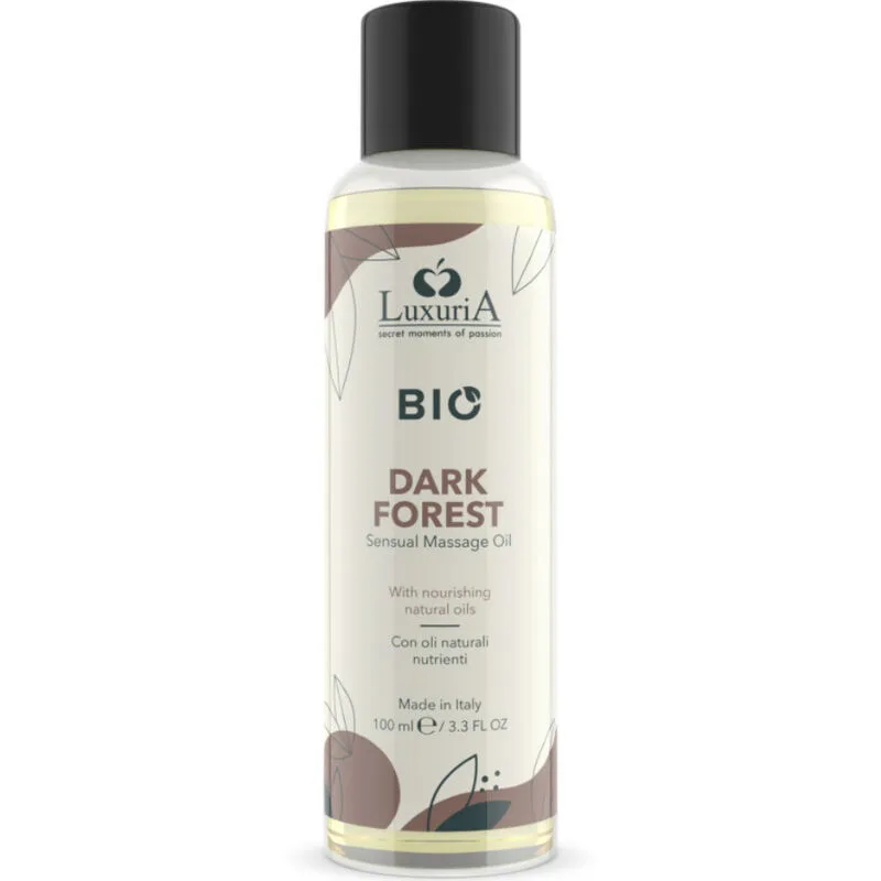 Intimateline Luxuria - Bio Dark Forest Massage Oil 100ml | Natural Botanical Skin-Nourishing Massage Oil