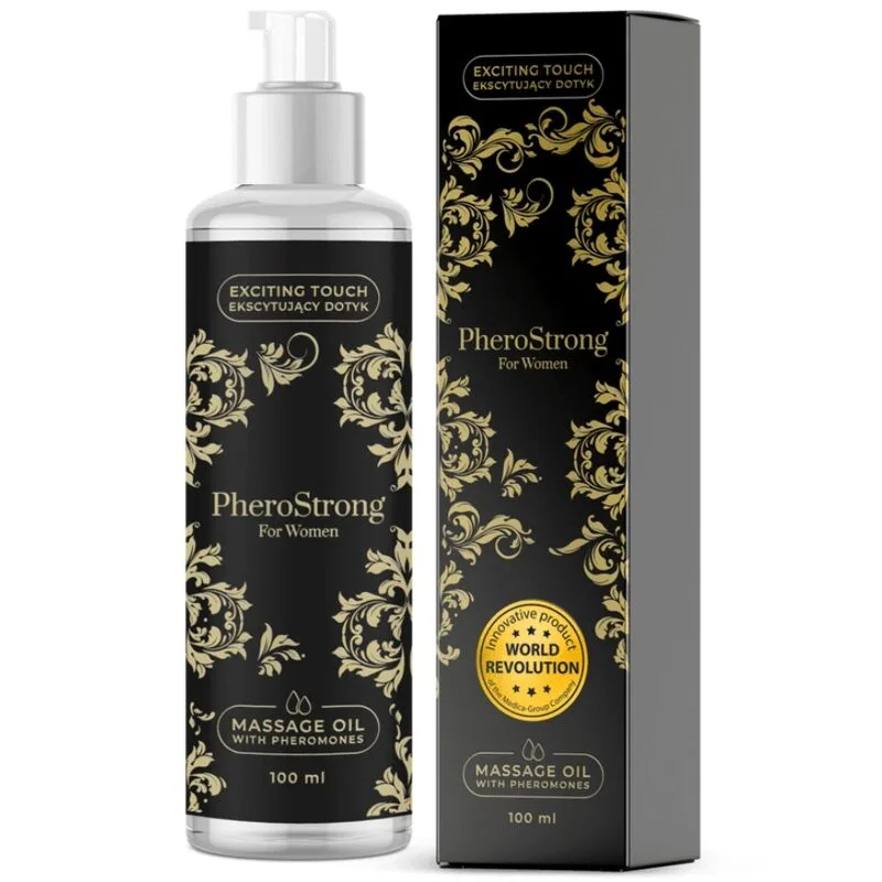 Pherostrong Pheromone Massageolja för Kvinnor – 100 ml