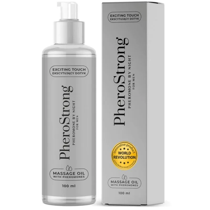 Pherostrong - Sensual Massage Oil by Night for Men 100ml with Pheromones