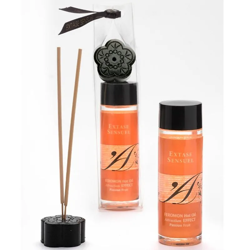 Extase Sensual - Massageolja med Värmeeffekt, Passionsfrukt & Feromoner 100ml