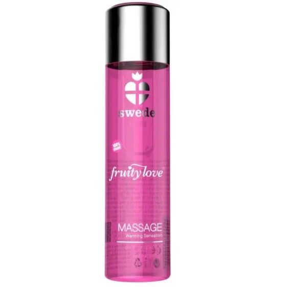 Swede - Fruity Love Warming Effect Massage Oil | Pink Grapefruit & Mango Scent | 60 ml