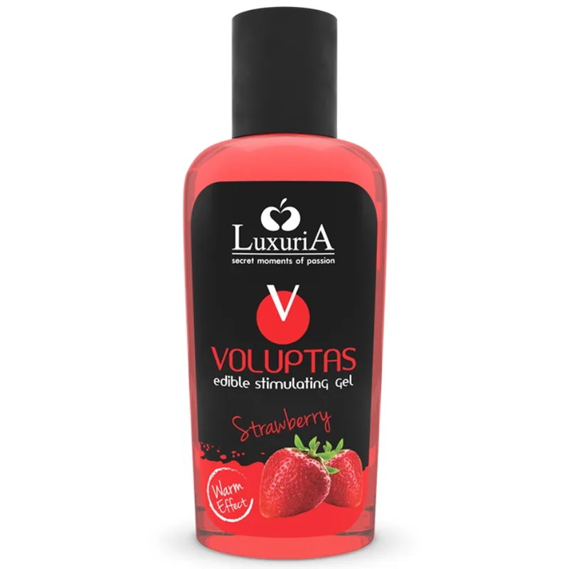 Intimateline Luxuria - Voluptas Edible Warming Massage Gel | Strawberry Flavour | 100 ml