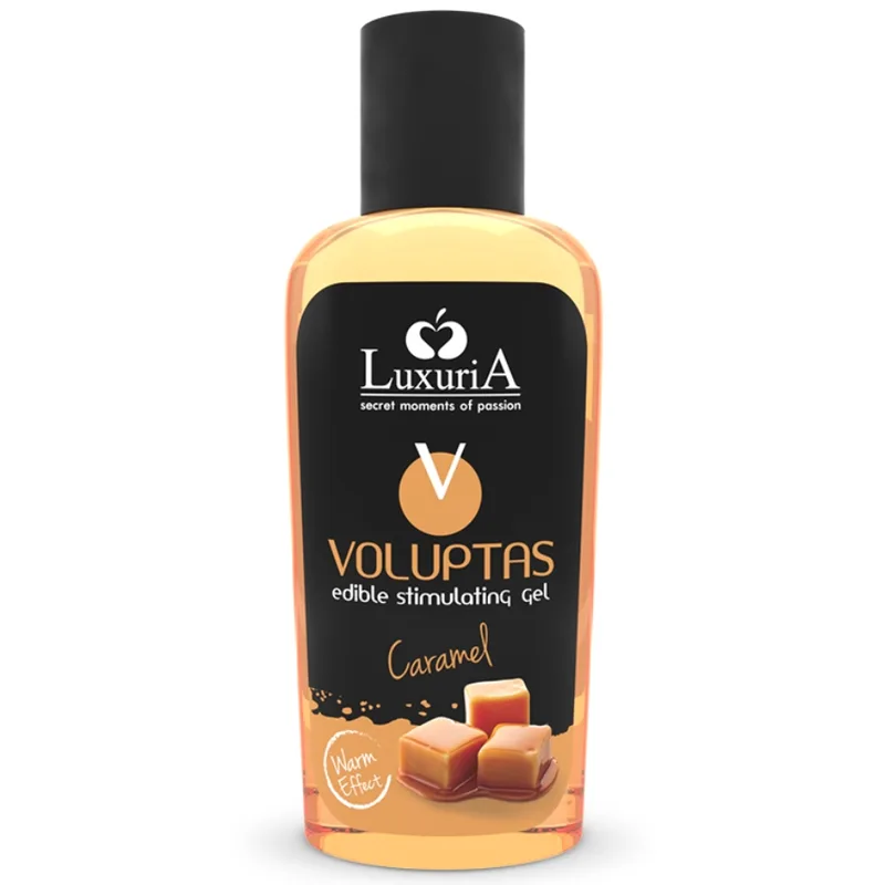 Intimateline Luxuria - Voluptas Edible Warming Massage Gel with Caramel Flavour - 100 ml