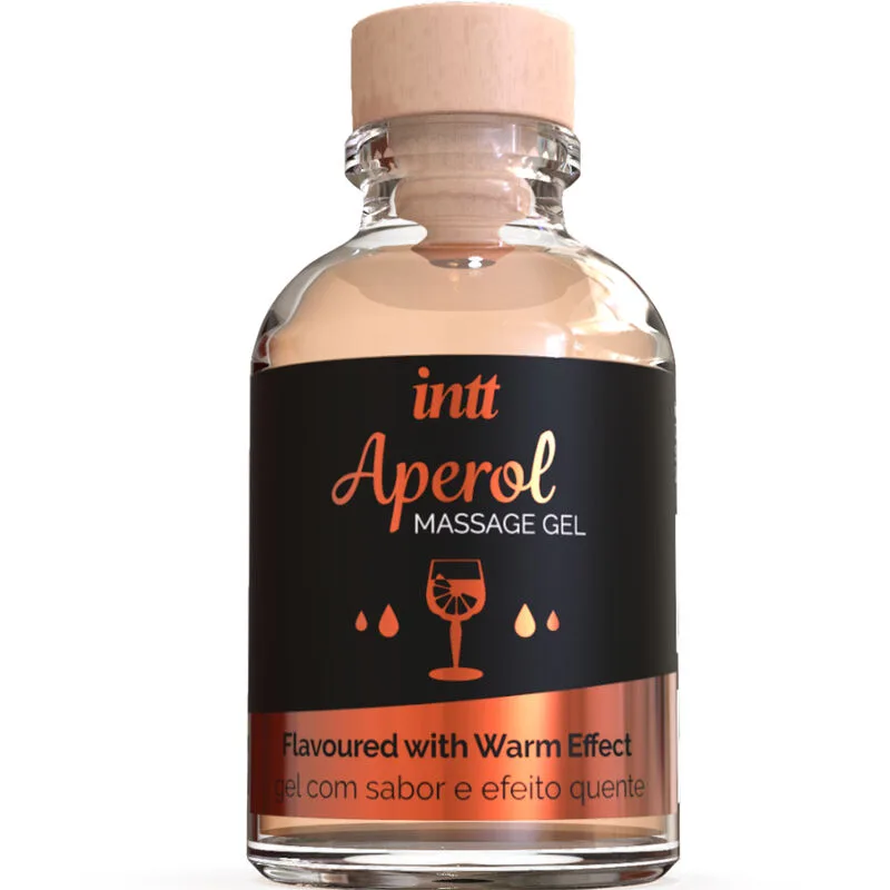 Intt Massage & Oral Gel – Aperol-Flavoured Warming Kissable Lubricant with Intense Heat Effect