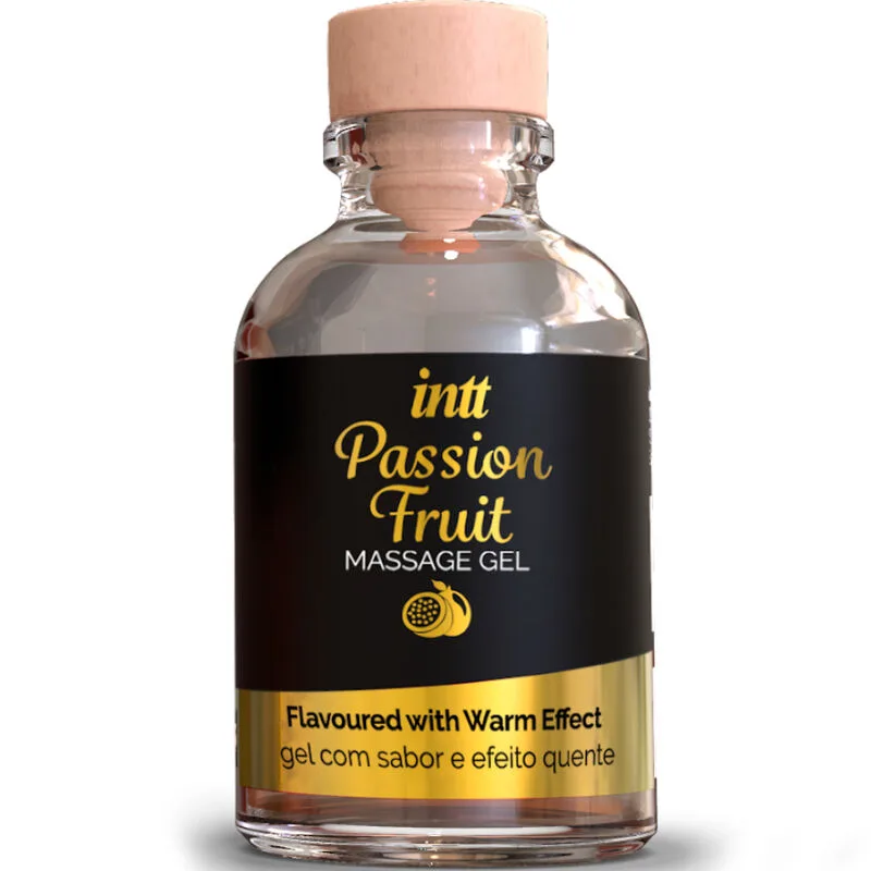 Intt Massage & Oral Sex Gel – Passion Fruit Flavoured Warming Massage Gel for Intimate Stimulation