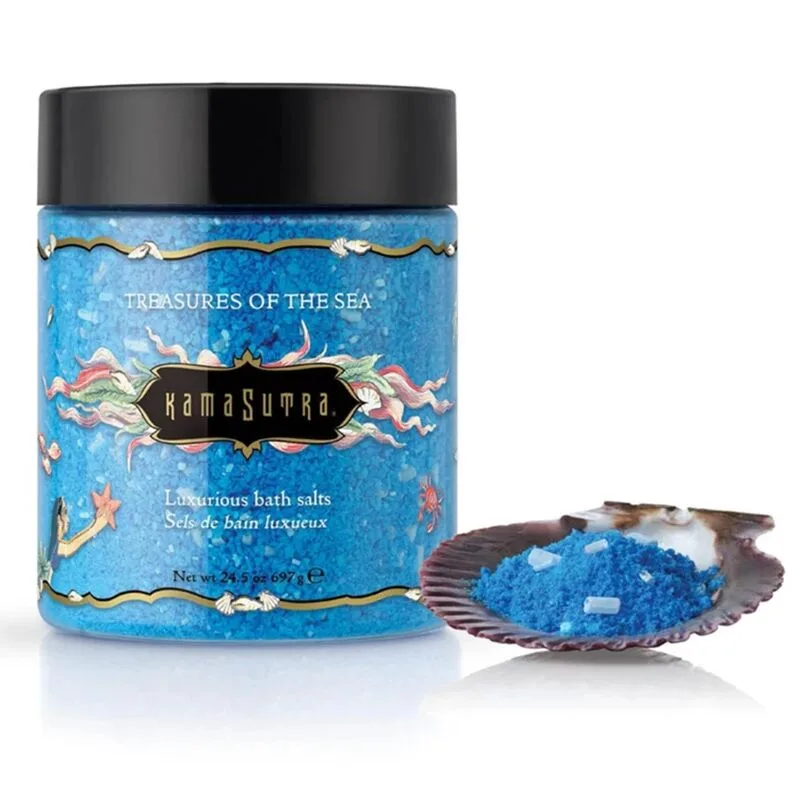 Kamasutra - Treasures of the Sea Luxury Bath Salts 697g with Decorative Sea Shell