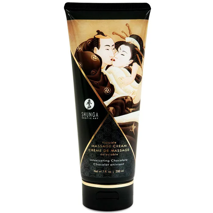 Shunga Chokladsmakad Sensuell Massagekräm 200ml