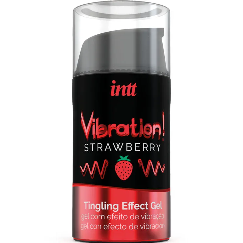 INTT Vibrating Intimate Stimulant Gel – Strawberry Flavour, 15 ml