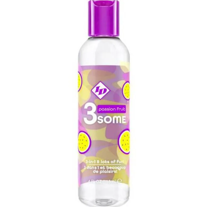 Id 3SOME - Passion Fruit Flavoured 3-in-1 Intimate Lubricant | 4 fl oz