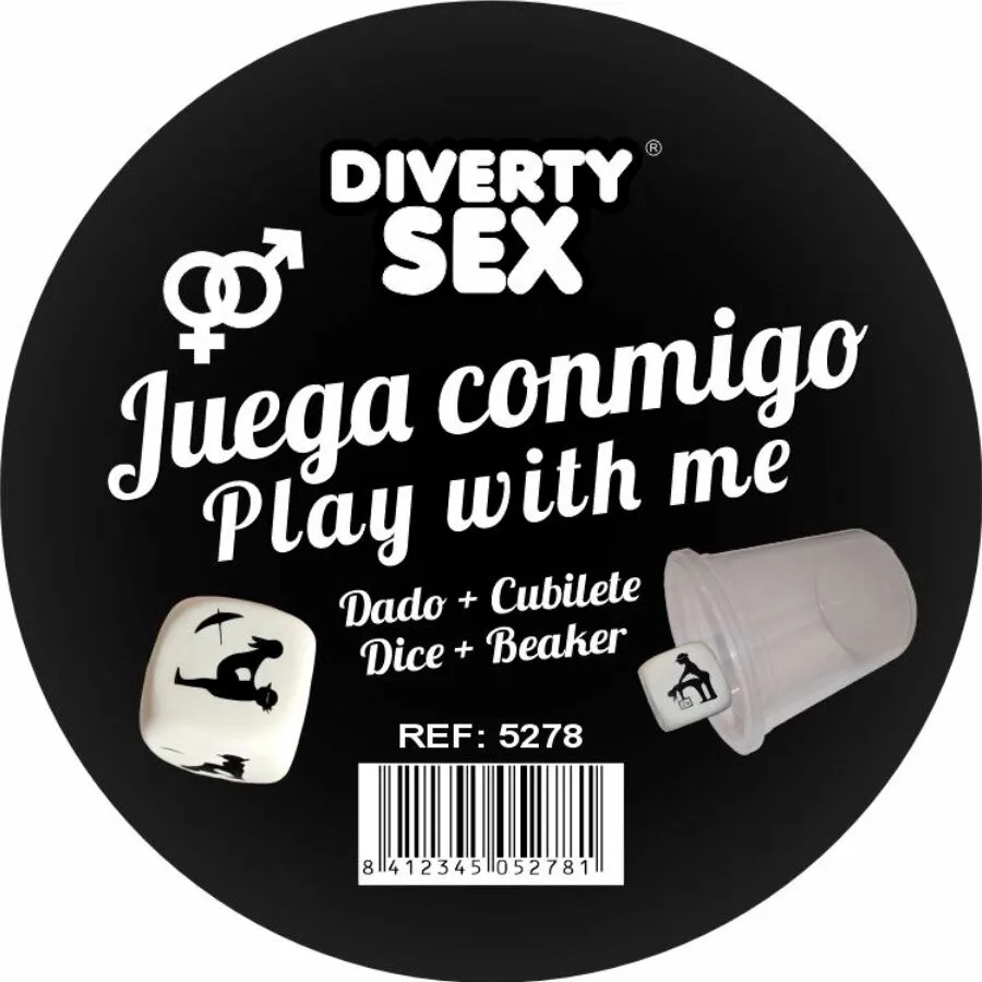 Diablo Picante - Vita Hårda Intimitetsterningar med Positioner och Skakmugg