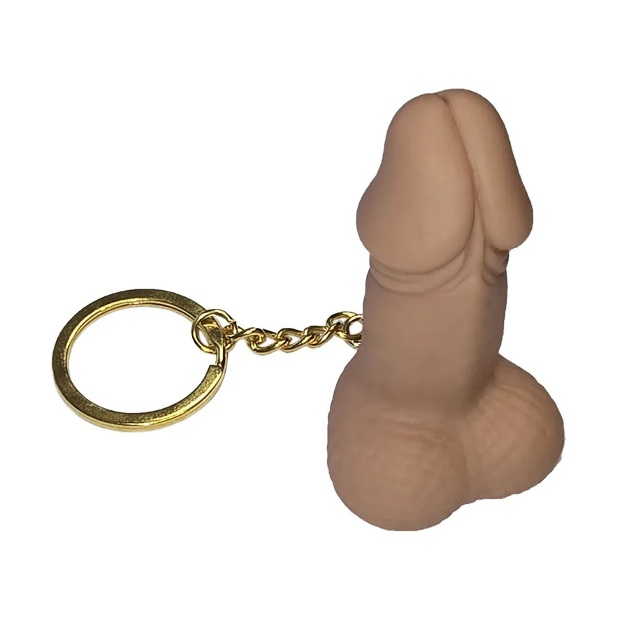 Diablo Picante - Penis-Shaped Whistle Keychain in Flesh Tone
