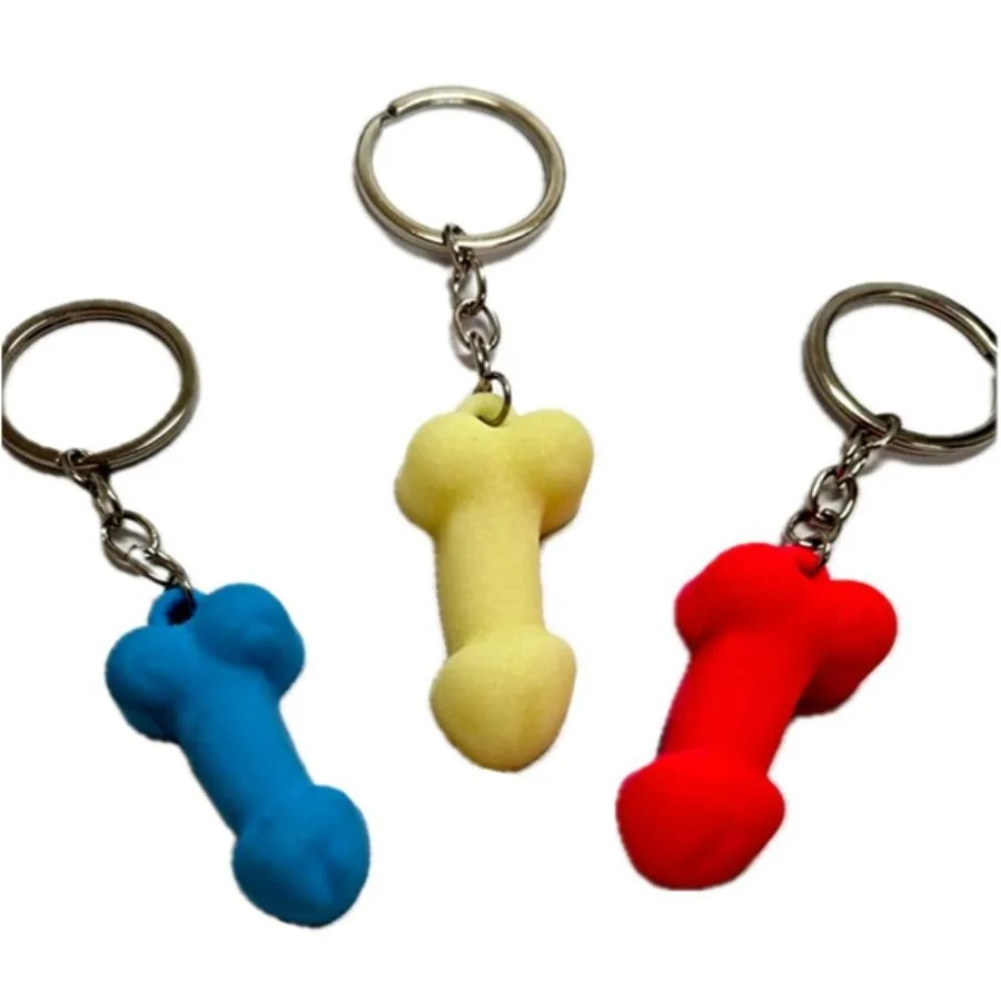 Diablo Picante – Phosphorescent Silicone Penis-Shaped Keychain | Assorted Glow Colors