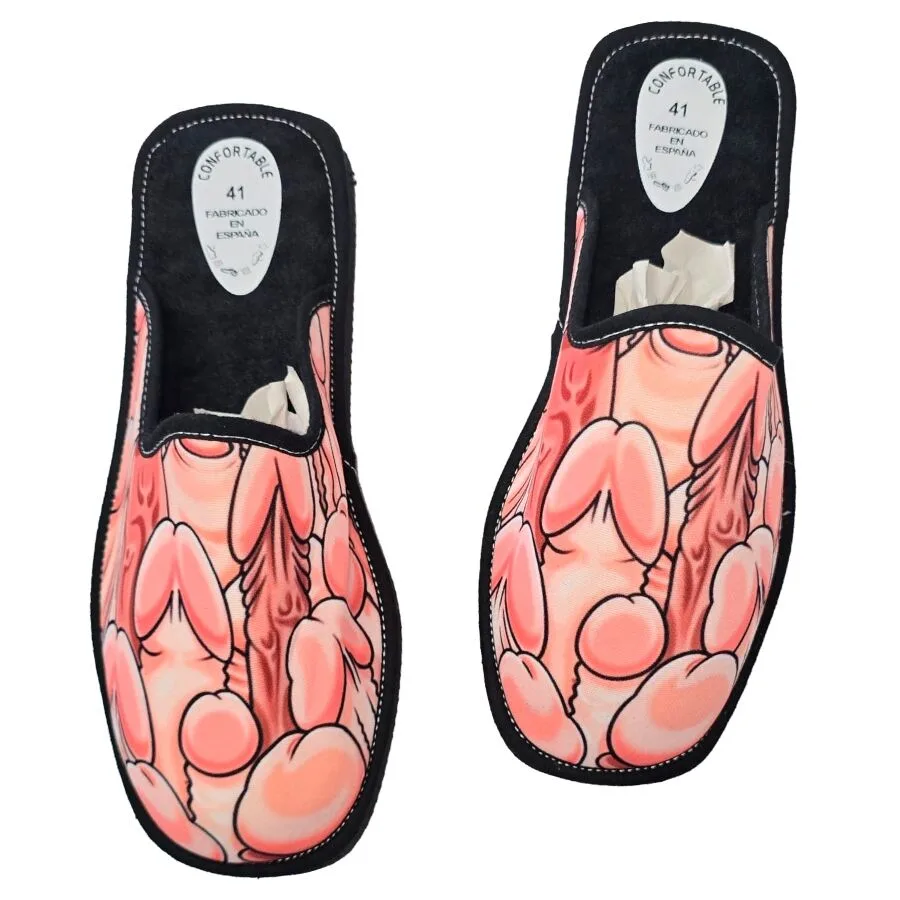 Diablo Picante - Novelty Penis Design House Slippers | Medium Size (EU 39-41)