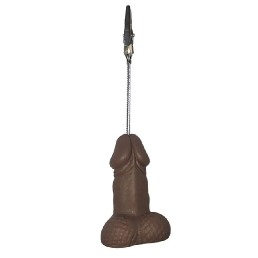 Diablo Picante – Penis-Shaped Note Clip | Dark Skin Tone Novelty Desk Accessory