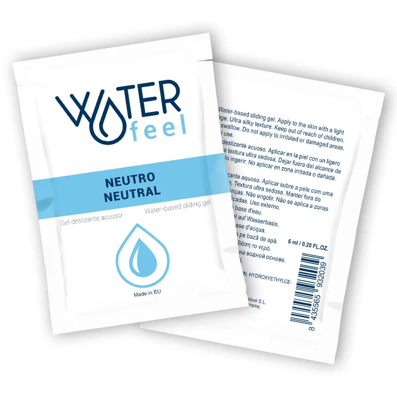 Waterfeel Neutral Vattenbaserat Personligt Glidmedel – 6 ml Reseformat