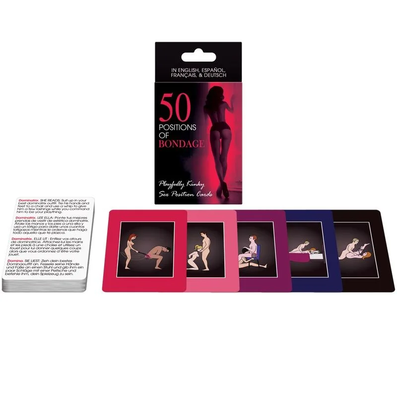 Kheper Games - 50 Positions of Bondage Card Game for Couples