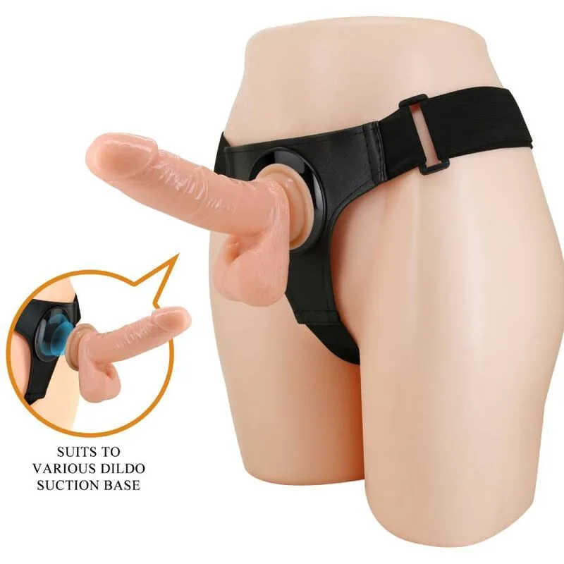 Pretty Love - Harness Briefs Universal Strap-On Harness with Realistic Dildo Tom 20 CM Natural Flesh