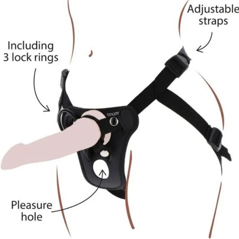 Get Real Strap-On Pleasure Harness – Black