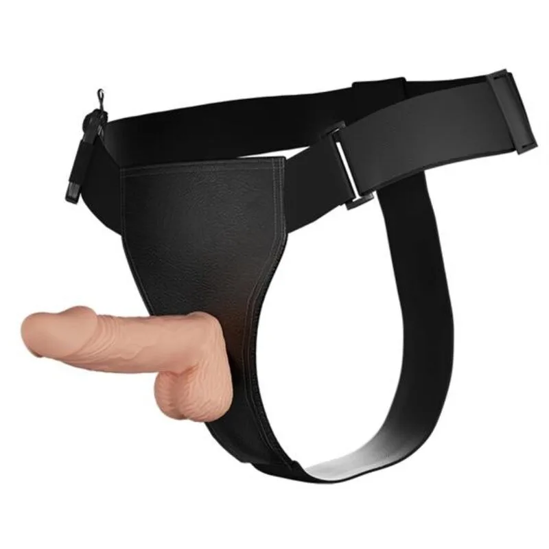 Baile - Ultra Passionate Strap-On Harness with 19.4 cm Realistic Dildo - Natural