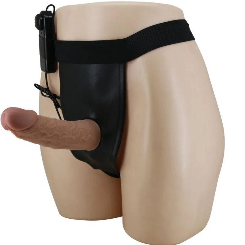 Pretty Love - Adjustable Harness Briefs with Vibrating Dildo Included
