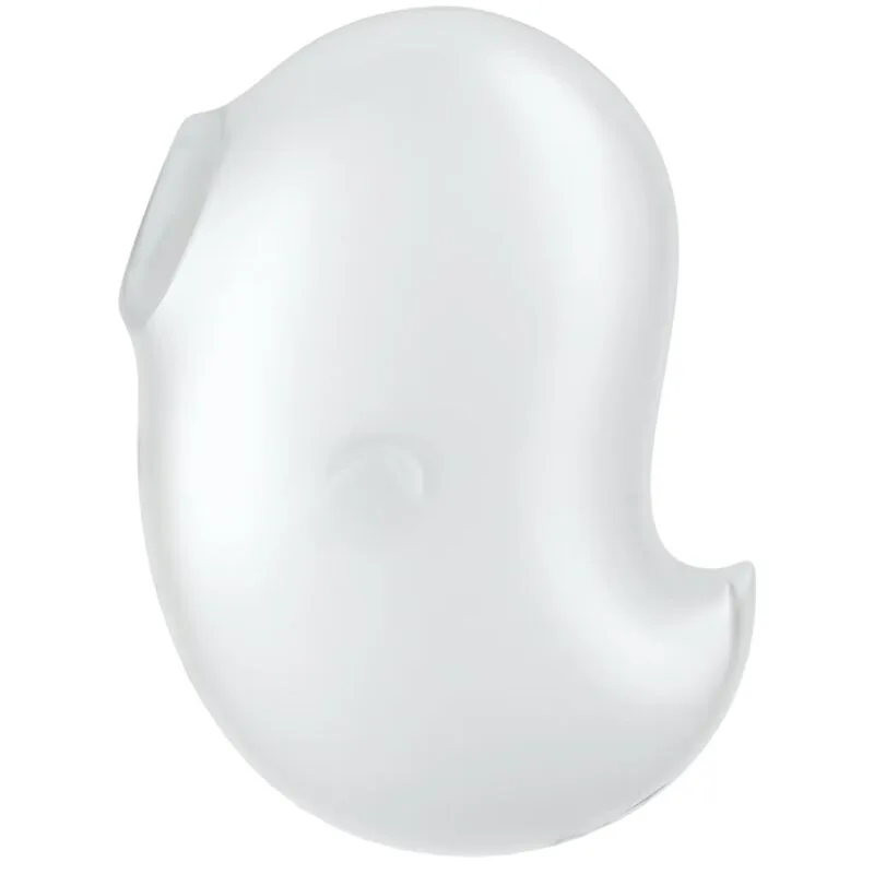 Satisfyer Cutie Ghost Lay-On Clitoral Stimulator & Air Pulse Vibrator – White
