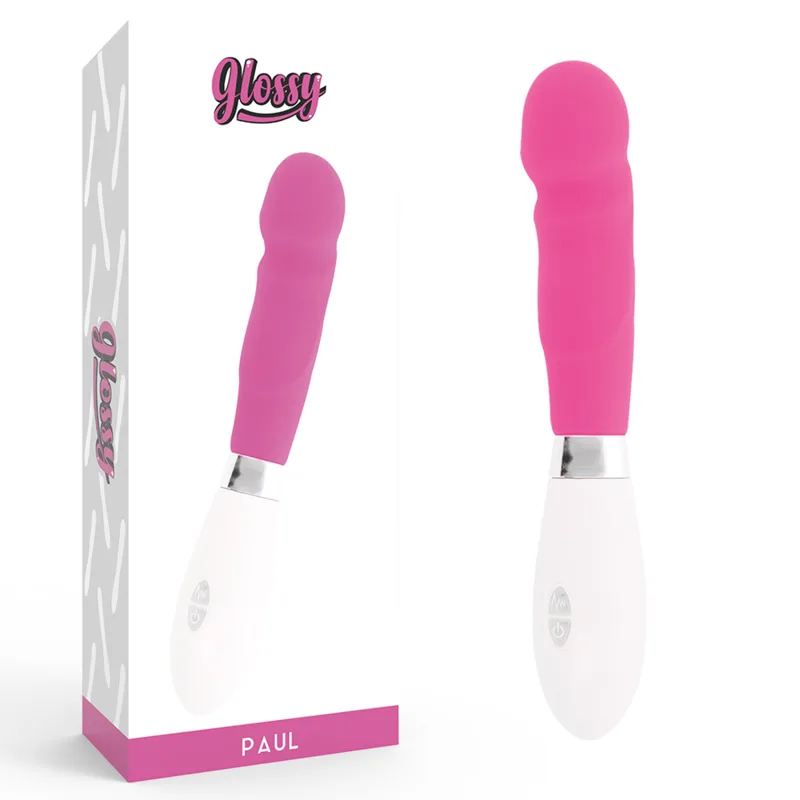 Glossy - Paul Realistic Vibrator Pink
