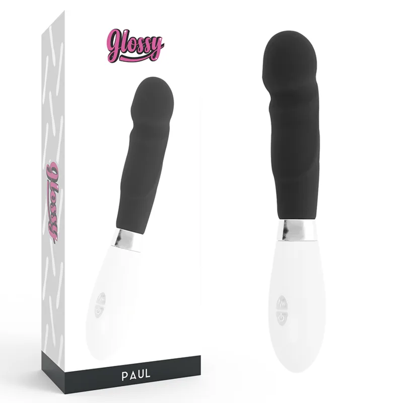 Glossy - Paul Realistisk Vibrator Svart
