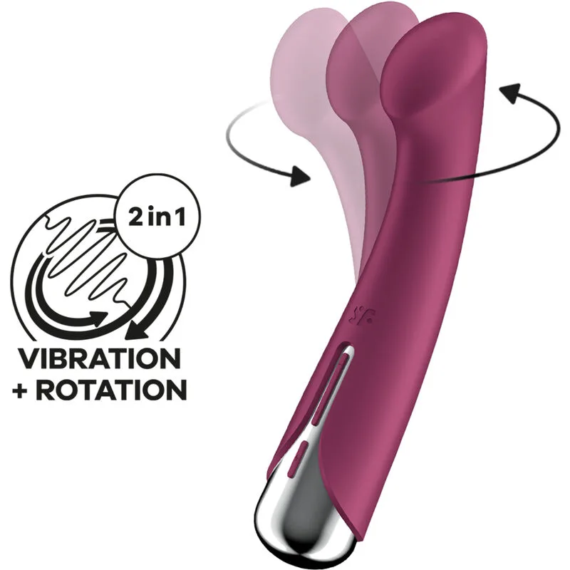 Satisfyer Spinning G-Spot 1 Roterande & Vibrerande G-punktsvibrator – Röd