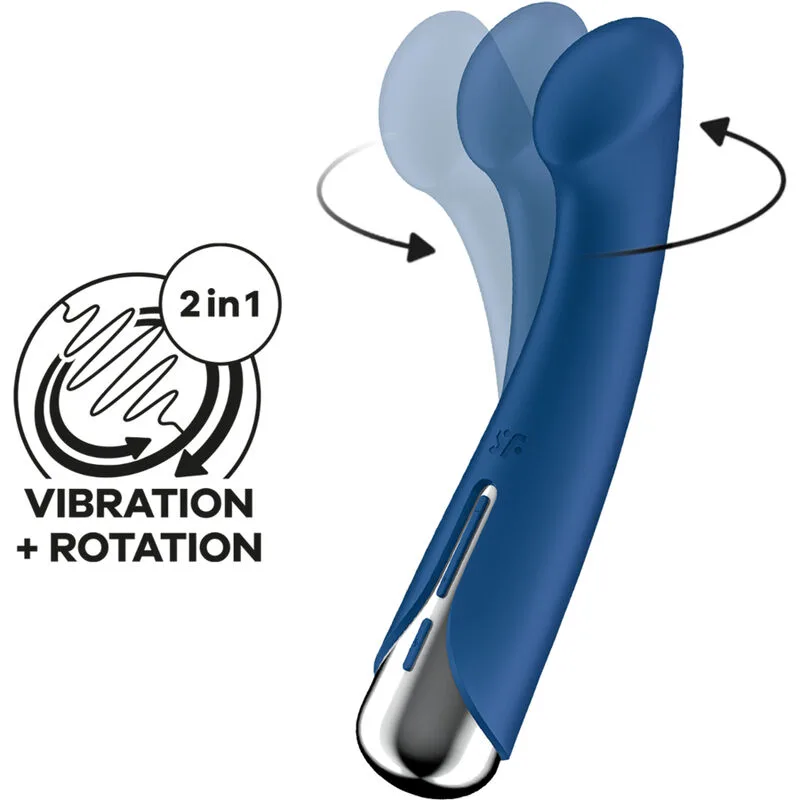 Satisfyer Spinning G-Spot 1 Roterande & Vibrerande G-punktsvibrator – Blå