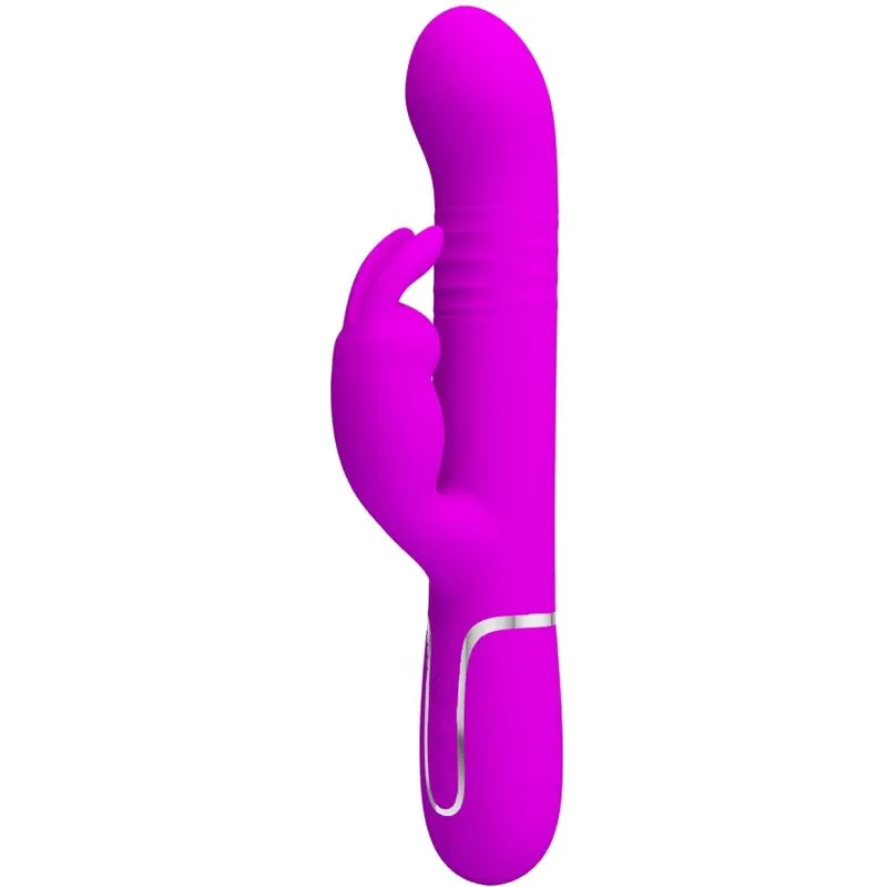 Pretty Love Coale Rabbit Vibrator med roterande pärlor – Violett