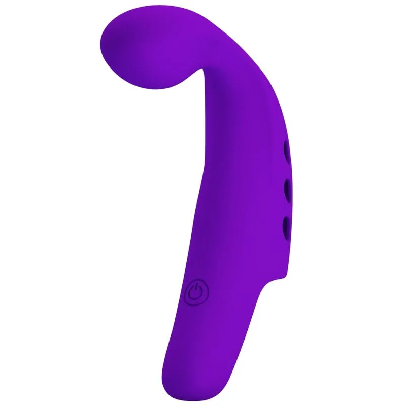 Pretty Love Gorgon Uppladdningsbar Fingervibrator – Lila | 10 Vibrationsmodi | Ultramjukt Silikon