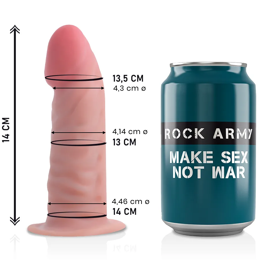 Rockarmy Dual Density Tiger Realistisk Dildo – 14 cm x 4,46 cm