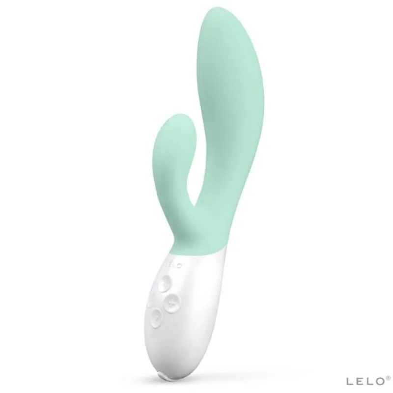 LELO INA 3 Dual-Action Luxury Rabbit Vibrator - Seaweed Green