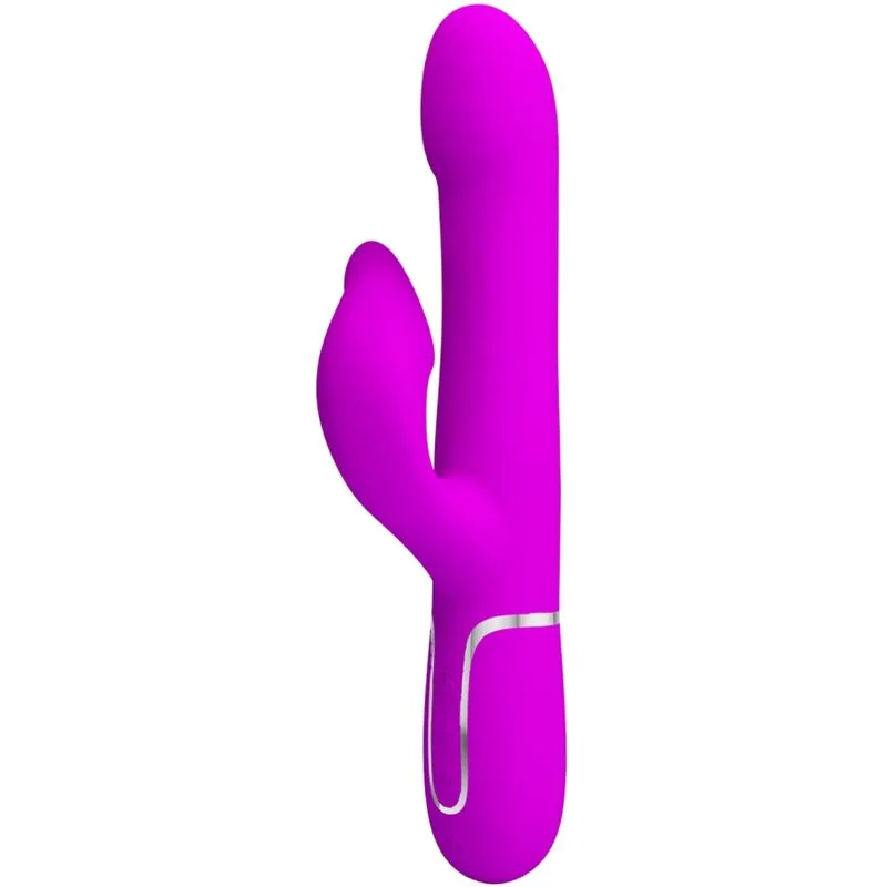 Pretty Love - Kaninvibrator med roterande pärlor | Violett