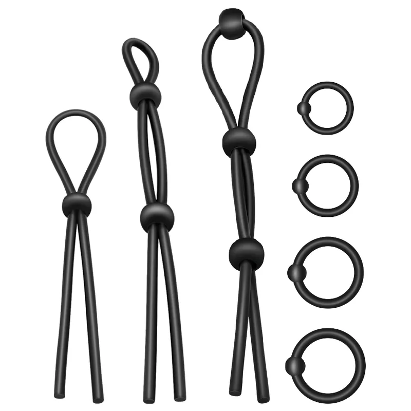 Addicted Toys - Flexibelt Silikonpenisringsset | 7-Delars Kollektion