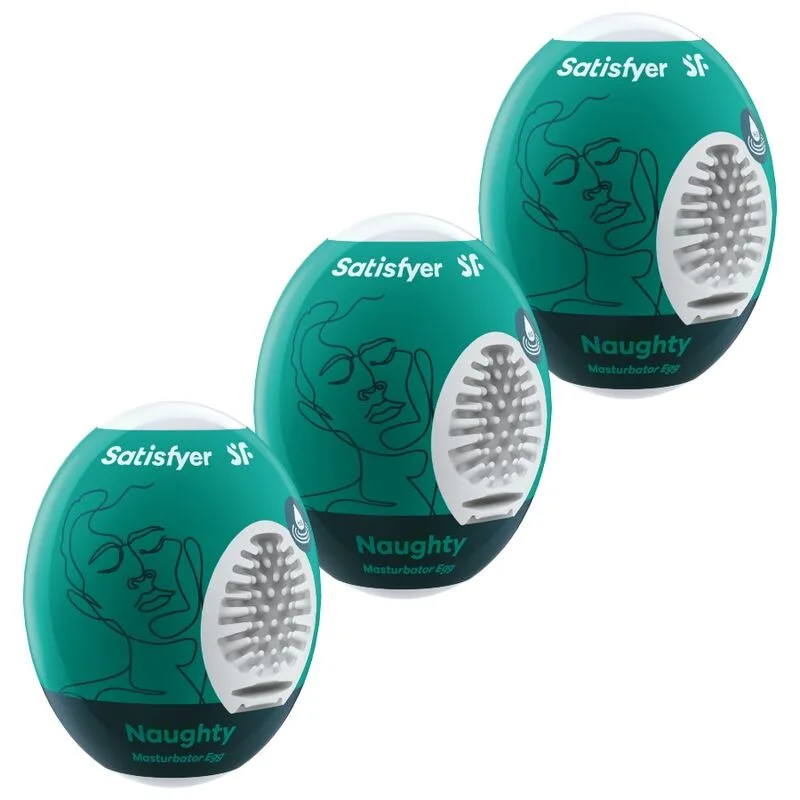 Satisfyer EGGCITED Series - Naughty Masturbator Eggs Set om 3