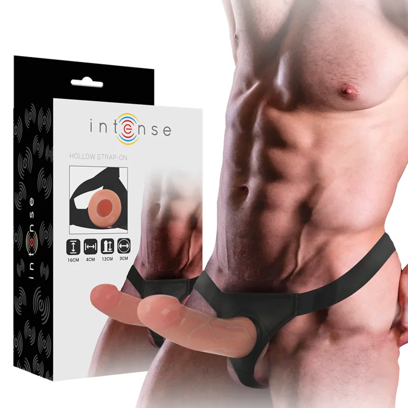 Intense - Hollow Strap-On Harness with Dildo 16 x 3 cm