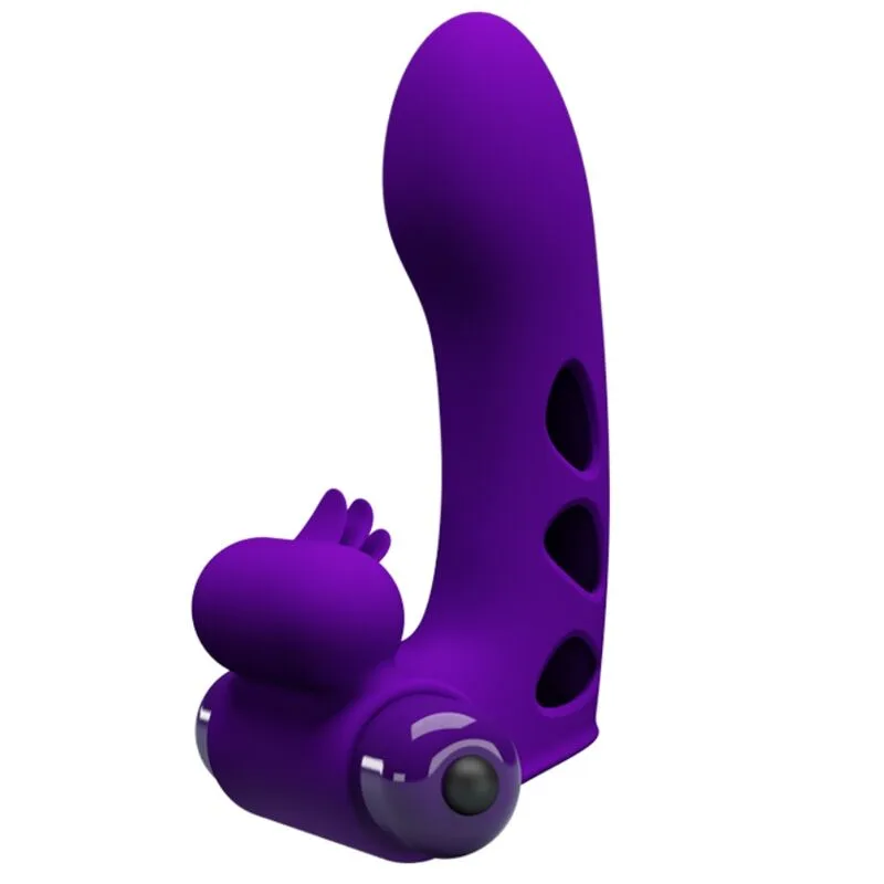 Pretty Love Orlando Finger Sleeve Vibrator - Purple