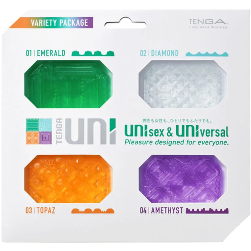Tenga Uni Variety Masturbator Thimble Pack – 4 enheter med blandade texturer