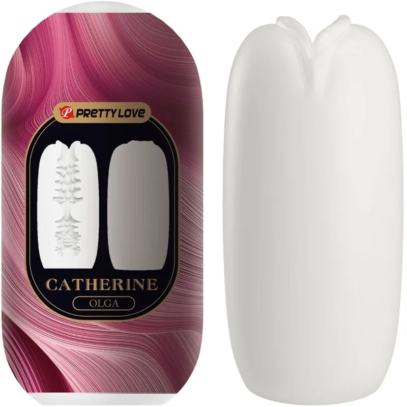 Pretty Love Olga Male Masturbator – Soft TPR Stimulating Sleeve | White