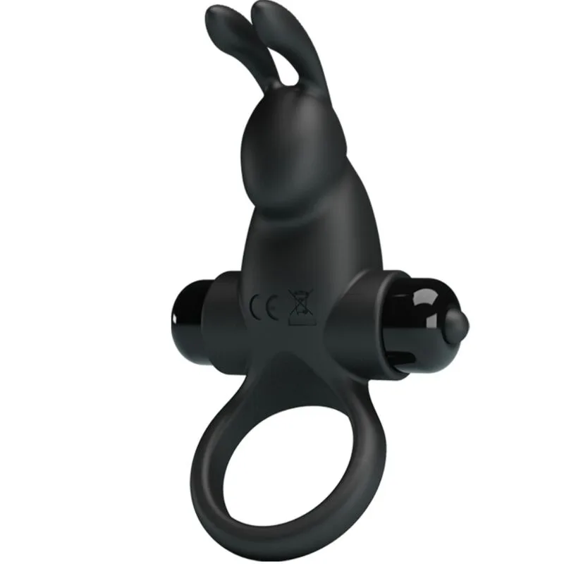 Pretty Love - Vibrerande Parring med Kaninformad Klitorisstimulator | 10 Vibrationsmodi | Svart