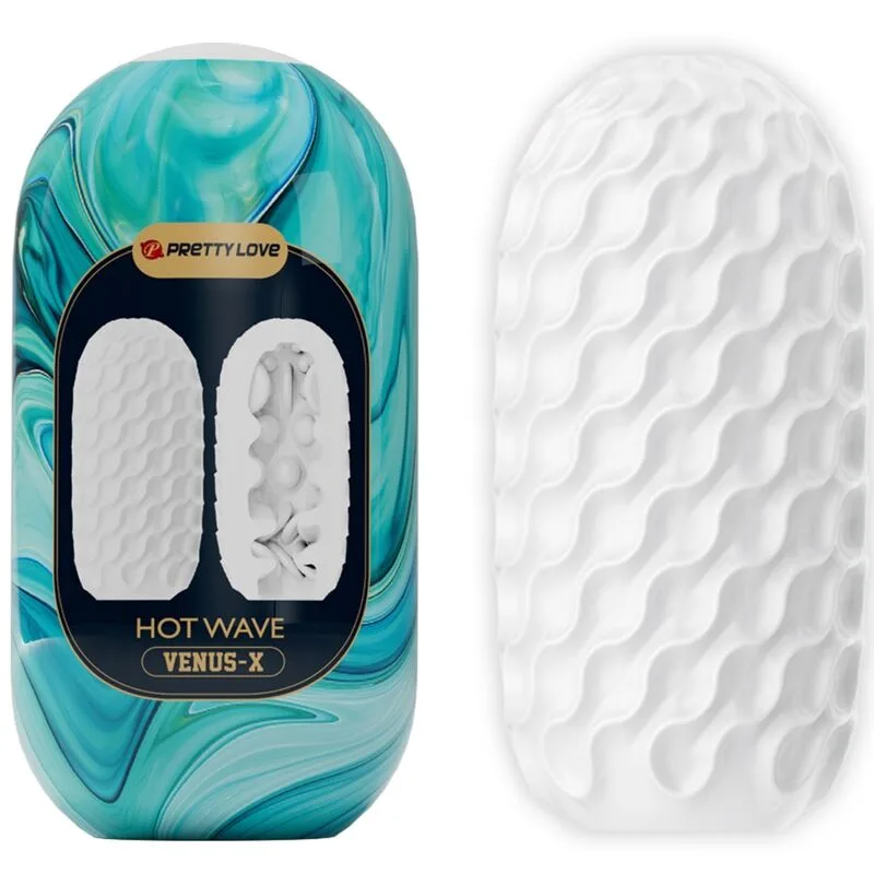 Pretty Love Hot Wave Silicone Male Masturbator – Stroker Sleeve for Penile Stimulation
