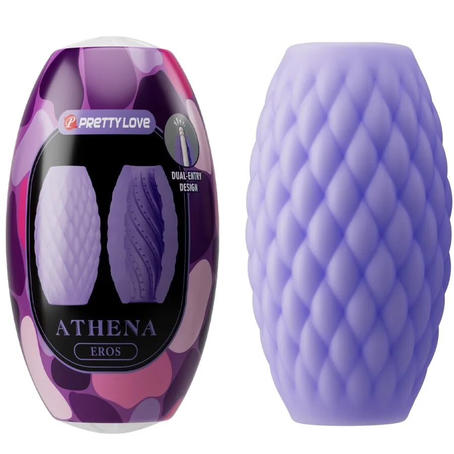 Pretty Love Athena Eros Silicone Male Masturbator – Purple