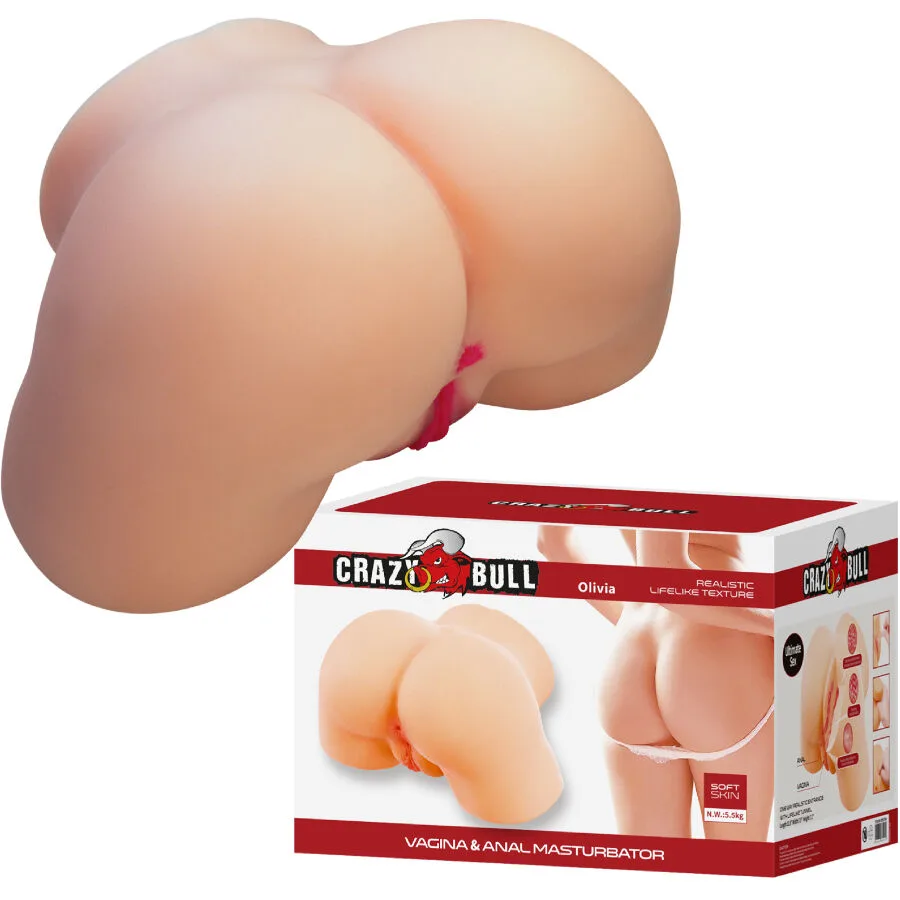 Crazy Bull Olivia Realistic Female Buttocks Masturbator with Vaginal and Anal Stimulation – 5.5 KG