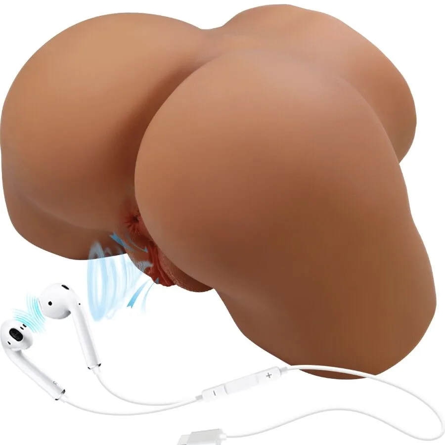 Crazy Bull - Geriann Realistisk Kvinnlig Bäcken Vibrerande & Sugande Masturbator med Ljudstimulering 5,5 KG