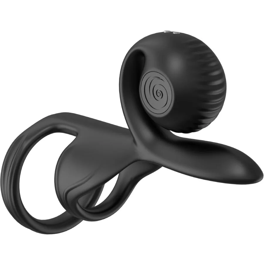 Snail Vibe - Jovi Parvibrationsring med Fjärrkontroll | Svart