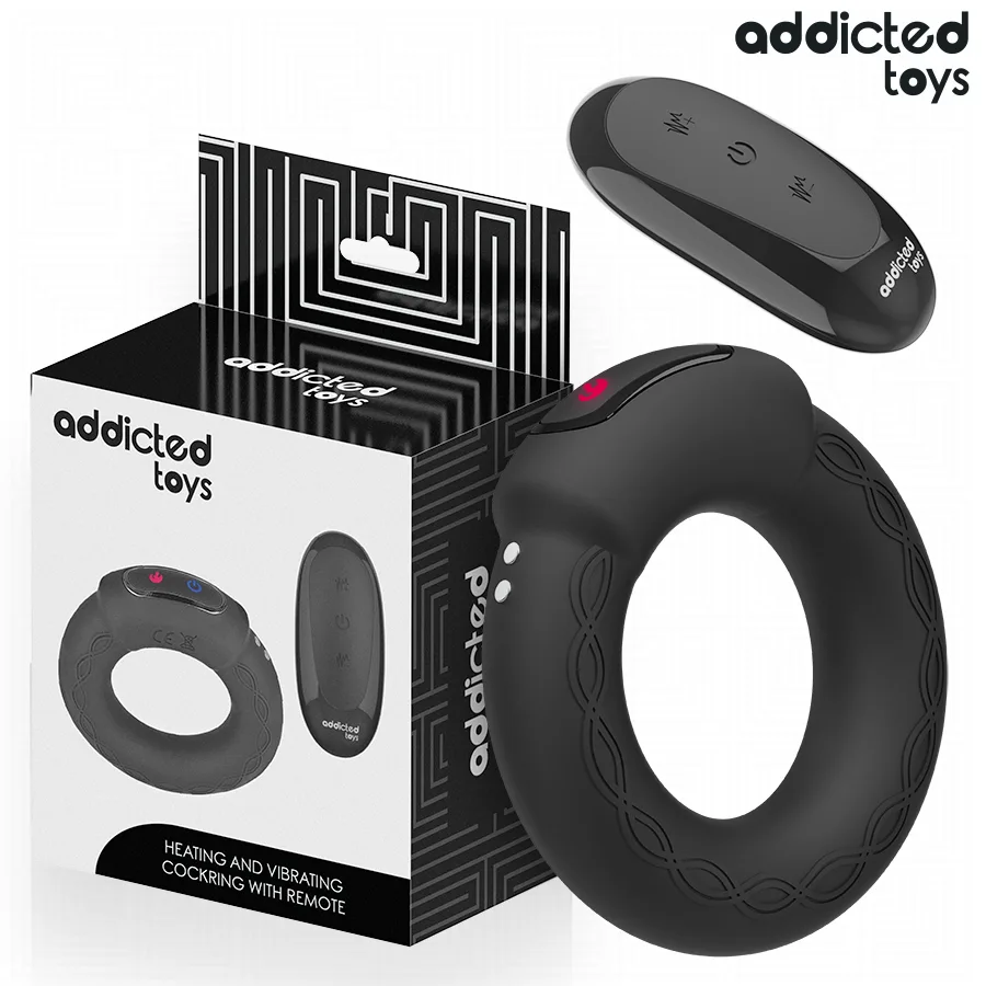 Addicted Toys - Vibrerande Penisring med Värmefunktion & Trådlös Fjärrkontroll