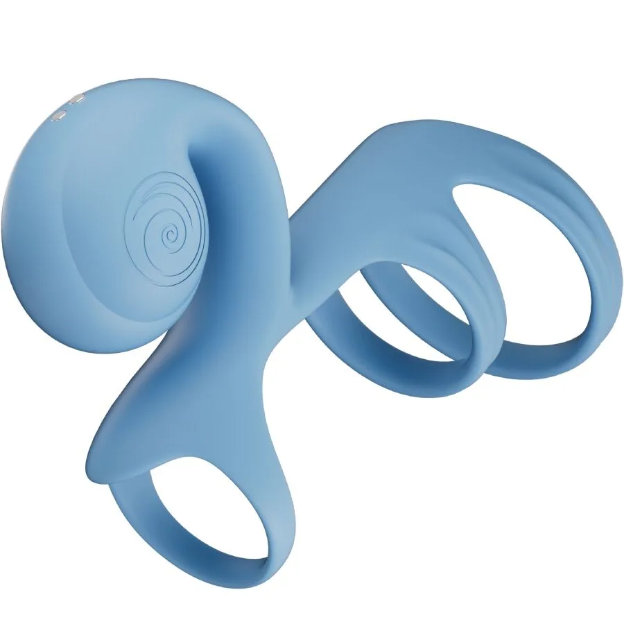 Snail Vibe Jovi Arc Paarvibrerande Ring med Fjärrkontroll – Blå